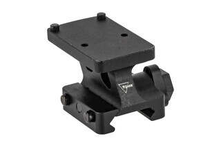 Trijicon RMR quick release lower 1/3rd cowitness mount places RMR and SROs at lower 1/3rd cowitness with traditional AR sights.
